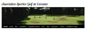 Website of AS Golf de Carantec