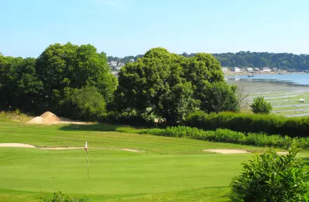 Pitch and putt golf at the Baie de Morlaix Golf Club, Carantec, Brittany