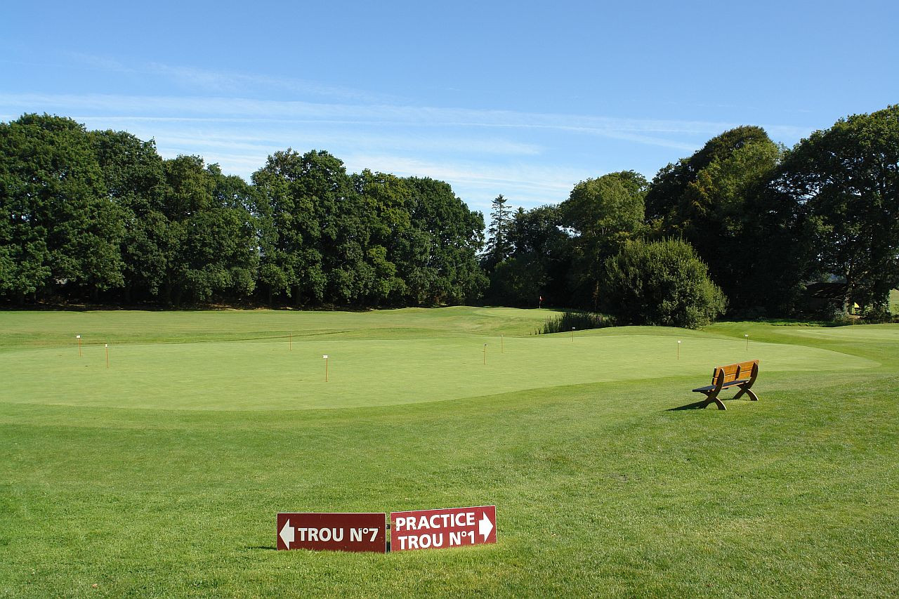 Vue sur le putting green 