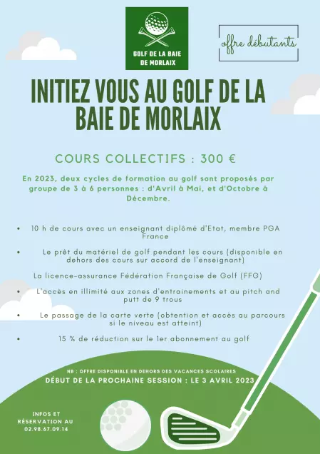 Offre cours collectifs débutants