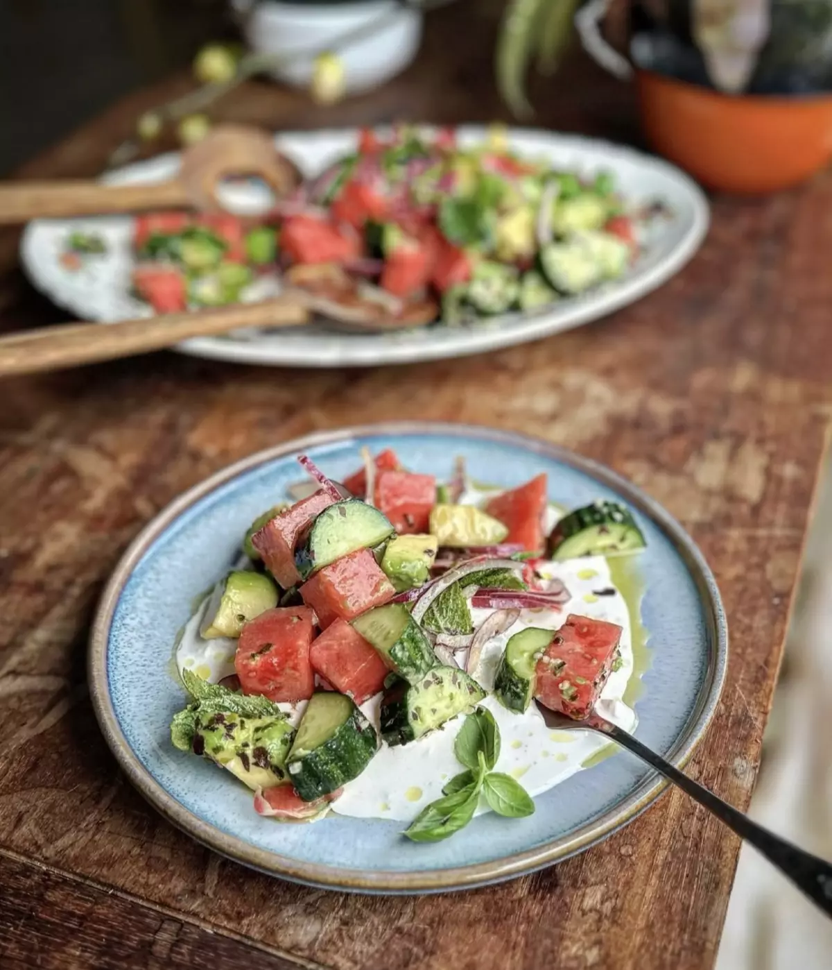 Salade fraîche de pastèque